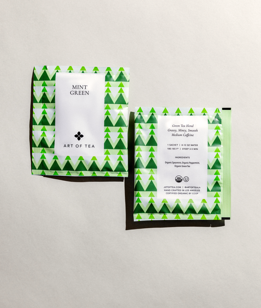Art of Tea | Organic Earl Grey Crme Tea| 50 Eco Friendly Pyramid Tea Bag Sachets