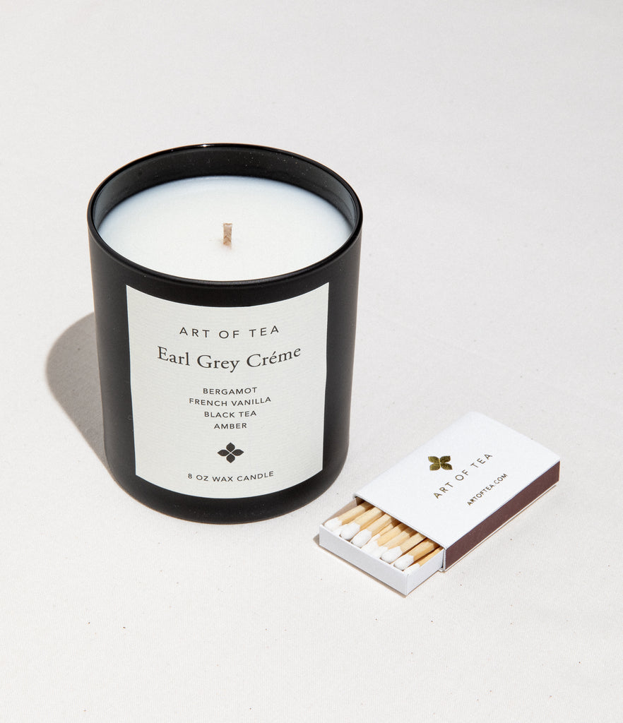 Candle, Matches, & Earl Grey Crème Gift Box Set