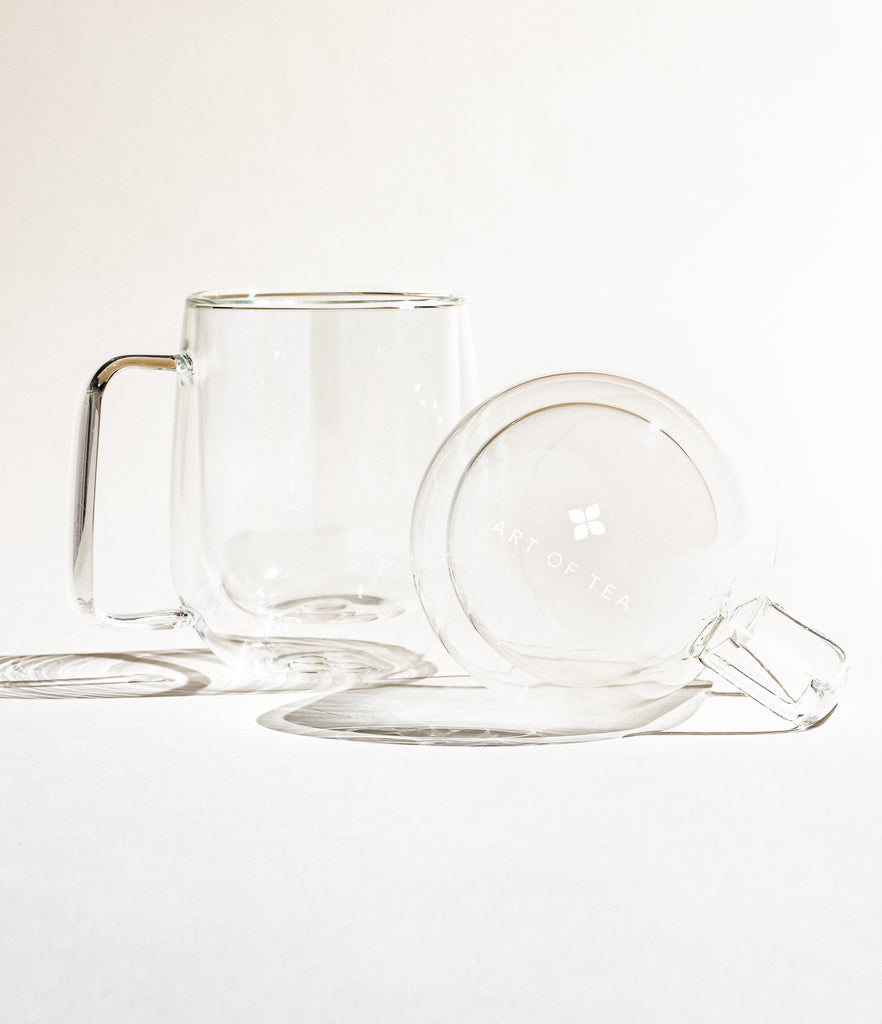 Glass Tea cup with Convenient Solid Handle, 140ML - Mau Online Shop