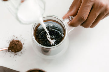 making a cup of tea with milk