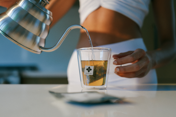 Woman preparing Tea for relaxation