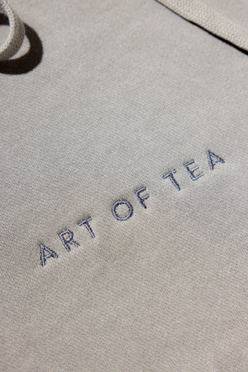 Embroidered hoodie full-length view – Art of Tea