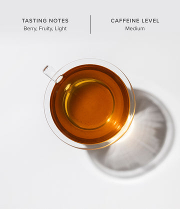 Happy Tea brewed in a glass cup – Art of Tea