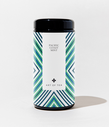 Tea storage glass canister with Pacific Coast Mint – Art of Tea