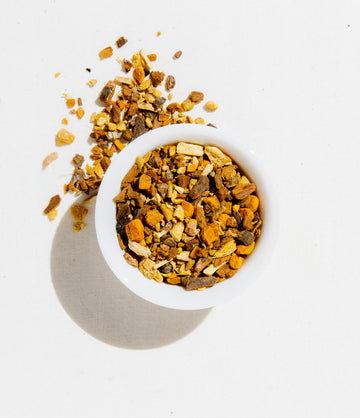 Bright Eyed turmeric wellness loose leaf blend packaging – Art of Tea